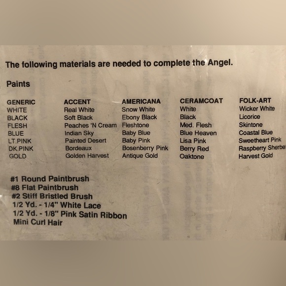 NWT Little Angel ready to paint and decorate arts and crafts doll - Picture 13 of 16